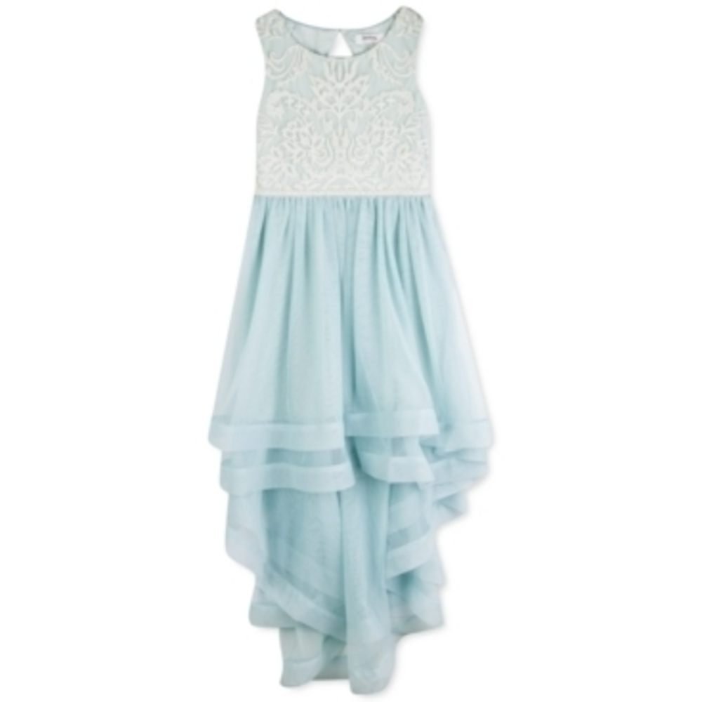 Speechless Plus Size Blue High-Low Dress, Size 14